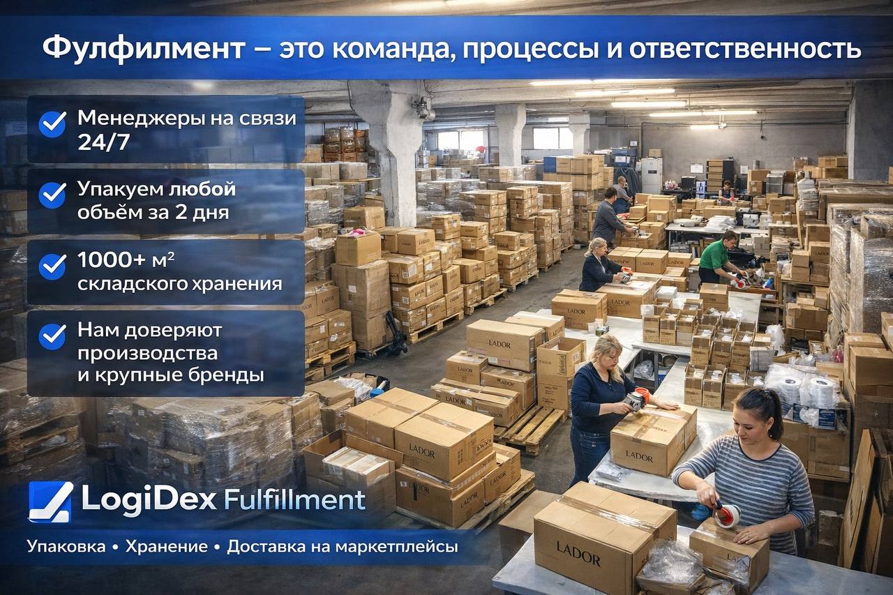 Команда LOGIDEX — фулфилмент склад 1000+ м²